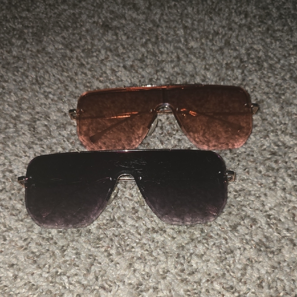 Stylish Sunglasses Set in Pink and Black
